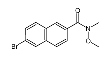 6-bromo-N-methoxy-N-methyl-2-naphthamide Structure