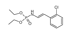 Diethyl N-(β-(o-chlorophenyl)-vinyl)phosphoramidate Structure