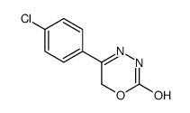 5-(4-chlorophenyl)-3,6-dihydro-1,3,4-oxadiazin-2-one Structure