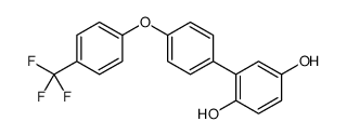 2-[4-[4-(trifluoromethyl)phenoxy]phenyl]benzene-1,4-diol Structure