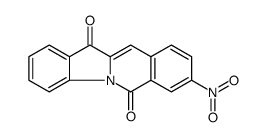 8-nitroindolo[1,2-b]isoquinoline-6,12-dione结构式