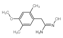 n-hydroxy-2-(4-methoxy-2,5-dimethyl-phenyl)-acetamidine Structure