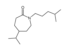 1-(4-methylpentyl)-5-propan-2-ylazepan-2-one结构式