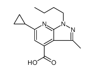 1-BUTYL-6-CYCLOPROPYL-3-METHYL-1 H-PYRAZOLO[3,4-B ]PYRIDINE-4-CARBOXYLIC ACID picture