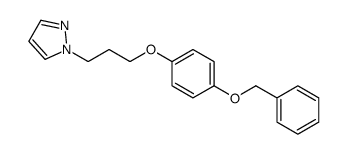 1-[3-(4-phenylmethoxyphenoxy)propyl]pyrazole结构式