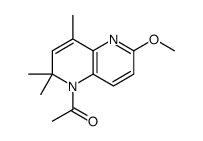 1-(6-methoxy-2,2,4-trimethyl-1,5-naphthyridin-1-yl)ethanone结构式