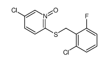 5-chloro-2-[(2-chloro-6-fluorophenyl)methylsulfanyl]-1-oxidopyridin-1-ium Structure