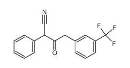 1-Cyano-1-phenyl-3-(3-trifluoromethylphenyl)-2-propanone Structure