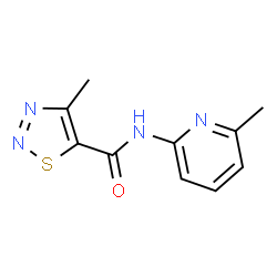 4-methyl-N-(6-methylpyridin-2-yl)-1,2,3-thiadiazole-5-carboxamide structure