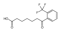 7-OXO-7-(2-TRIFLUOROMETHYLPHENYL)HEPTANOIC ACID结构式