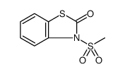 2(3H)-Benzothiazolone, 3-(methylsulfonyl) Structure