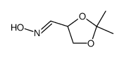 2,2-Dimethyl-[1,3]dioxolane-4-carbaldehyde oxime Structure