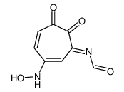 N-[3-(hydroxyamino)-6,7-dioxocyclohepta-2,4-dien-1-ylidene]formamide Structure