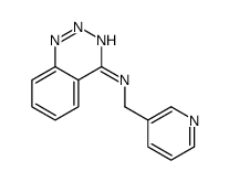 N-(pyridin-3-ylmethyl)-1,2,3-benzotriazin-4-amine结构式