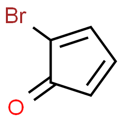 Cyclopentadienone, 2-bromo- (7CI) Structure