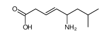 5-amino-7-methyl-3-octenoic acid结构式