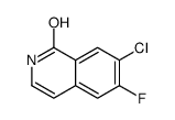 7-chloro-6-fluoro-2H-isoquinolin-1-one Structure