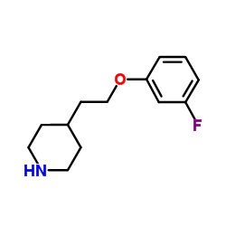 4-[2-(3-Fluorophenoxy)ethyl]piperidine Structure