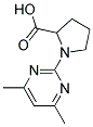 1-(4,6-DIMETHYLPYRIMIDIN-2-YL)PYRROLIDINE-2-CARBOXYLIC ACID Structure