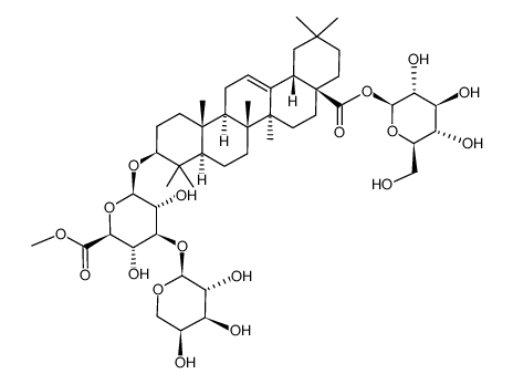 地肤子皂苷Iia结构式