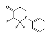 1,1,2-trifluoro-1-phenylsulfanylpentan-3-one Structure