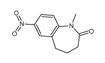 1-methyl-7-nitro-1,3,4,5-tetrahydro-2H-1-benzazepin-2-one Structure