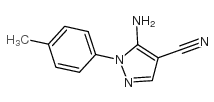 5-Amino-1-(4-methylphenyl)-1H-pyrazole-4-carbonitrile Structure