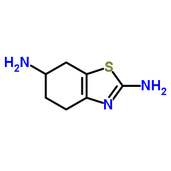 2,6-二氨基-4,5,6,7-四氢苯并噻唑结构式