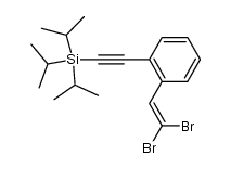 (2-(2-(2,2-dibromovinyl)phenyl)ethynyl)triisopropylsilane结构式