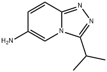 3-(丙烷-2-基)-[1,2,4]三唑并[4,3-A]吡啶-6-胺结构式