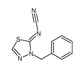 (3-benzyl-1,3,4-thiadiazol-2-ylidene)cyanamide结构式