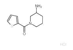 1-(2-thienylcarbonyl)-3-piperidinamine(SALTDATA: HCl) structure