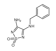 4-amino-3-benzylamino-1,2,5-thiadiazole 1,1-dioxide结构式