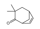 3,3-dimethylbicyclo[3.2.1]oct-6-en-4-one结构式