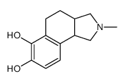 2-methyl-1,3,3a,4,5,9b-hexahydrobenzo[e]isoindole-6,7-diol结构式