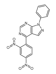 4-(2,4-dinitrophenyl)-1-phenyl-1H-pyrazolo[3,4-d]pyrimidine Structure