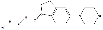 5-Piperazin-1-yl-indan-1-one dihydrochloride结构式