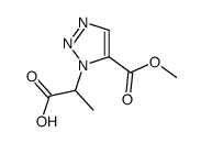 2-[5-(methoxycarbonyl)-1H-1,2,3-triazol-1-yl]propanoic acid Structure