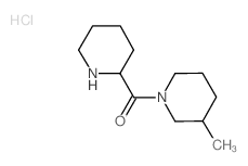 (3-Methyl-1-piperidinyl)(2-piperidinyl)methanone hydrochloride Structure