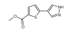 methyl 5-(1H-pyrazol-4-yl)-2-thiophenecarboxylate Structure