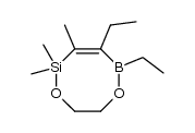 4,5-Diethyl-2,2,3-trimethyl-1,6-dioxa-2-sila-5-bora-3-cycloocten Structure