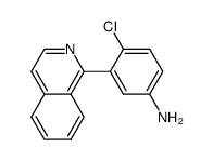 4-chloro-3-(1,6-naphthyridin-5-yl)aniline Structure