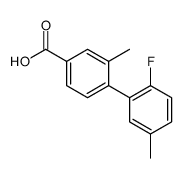 4-(2-fluoro-5-methylphenyl)-3-methylbenzoic acid Structure