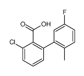 2-chloro-6-(5-fluoro-2-methylphenyl)benzoic acid Structure