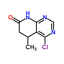 4-Chloro-5-methyl-5,8-dihydropyrido[2,3-d]pyrimidin-7(6H)-one Structure