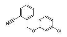 2-[(4-chloropyridin-2-yl)oxymethyl]benzonitrile Structure