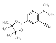 2-(二甲基氨基)-5-(4,4,5,5-四甲基-1,3,2-二氧硼杂环戊烷-2-基)烟星空app结构式