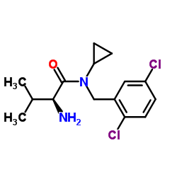 N-Cyclopropyl-N-(2,5-dichlorobenzyl)-L-valinamide Structure