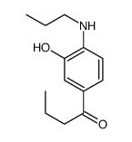 1-[3-hydroxy-4-(propylamino)phenyl]butan-1-one结构式