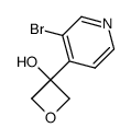 3-(3-bromopyridin-4-yl)oxetan-3-ol结构式